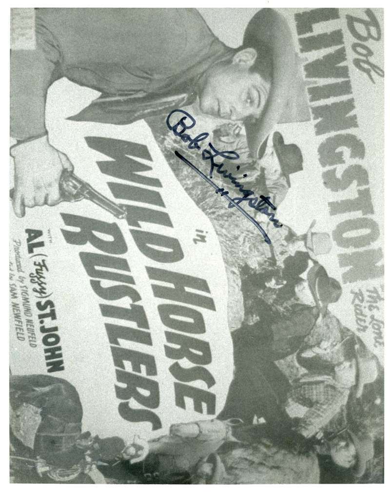 Bob Livingston Psa Dna Cert Hand Signed 8x10 Photo Autograph Authenticated