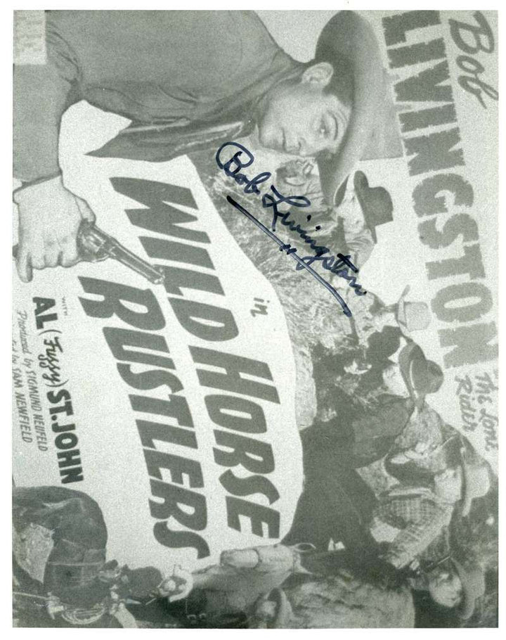 Bob Livingston Psa Dna Cert Hand Signed 8x10 Photo Autograph Authenticated