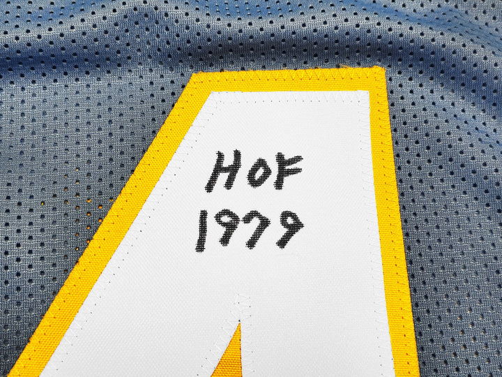 San Diego Chargers Ron Mix Autographed Signed Blue Jersey "HOF 1979" Beckett Wit