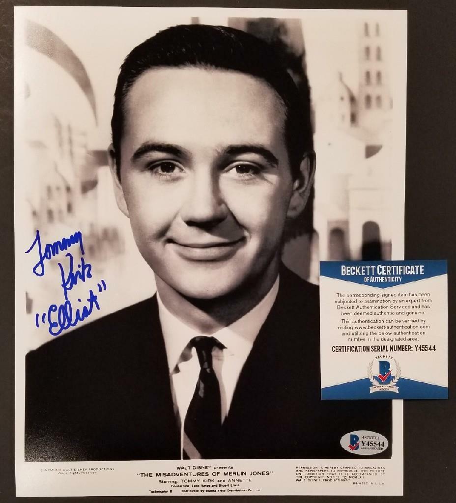 Tommy Kirk signed Disney's Merlin Jones 8x10 Photo Autograph ~ BAS COA