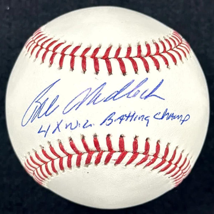 Bill Madlock signed "4x NL Batting Champ" Baseball autograph Beckett BAS Witnes