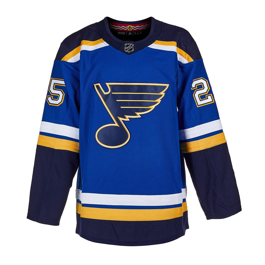 Jordan Kyrou Autographed St Louis Blues adidas Jersey