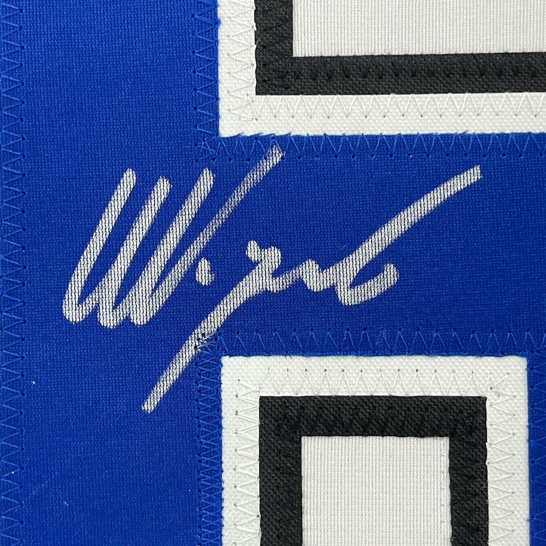 Framed Signed Nikita Kucherov 35x39 Tampa Bay White Jersey PSA COA