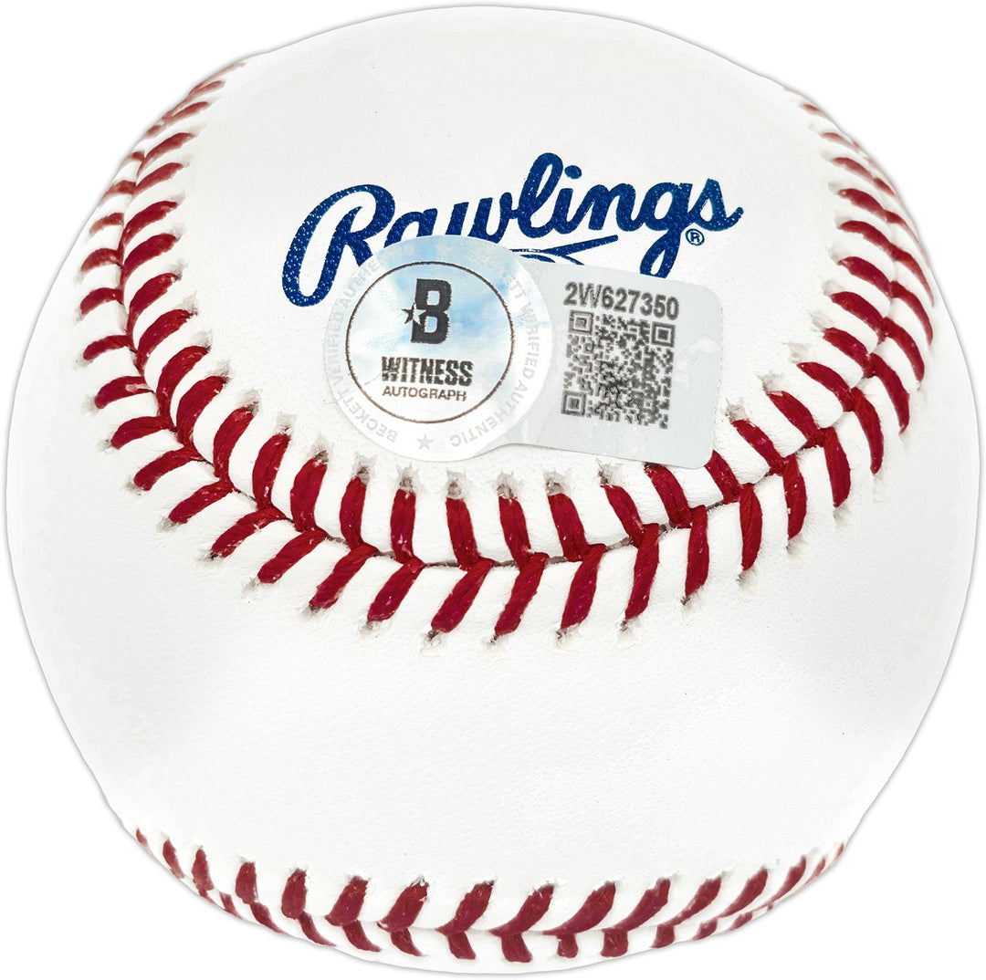 Adrian Beltre Signed HOF Logo MLB Baseball Texas Rangers Beckett Wit