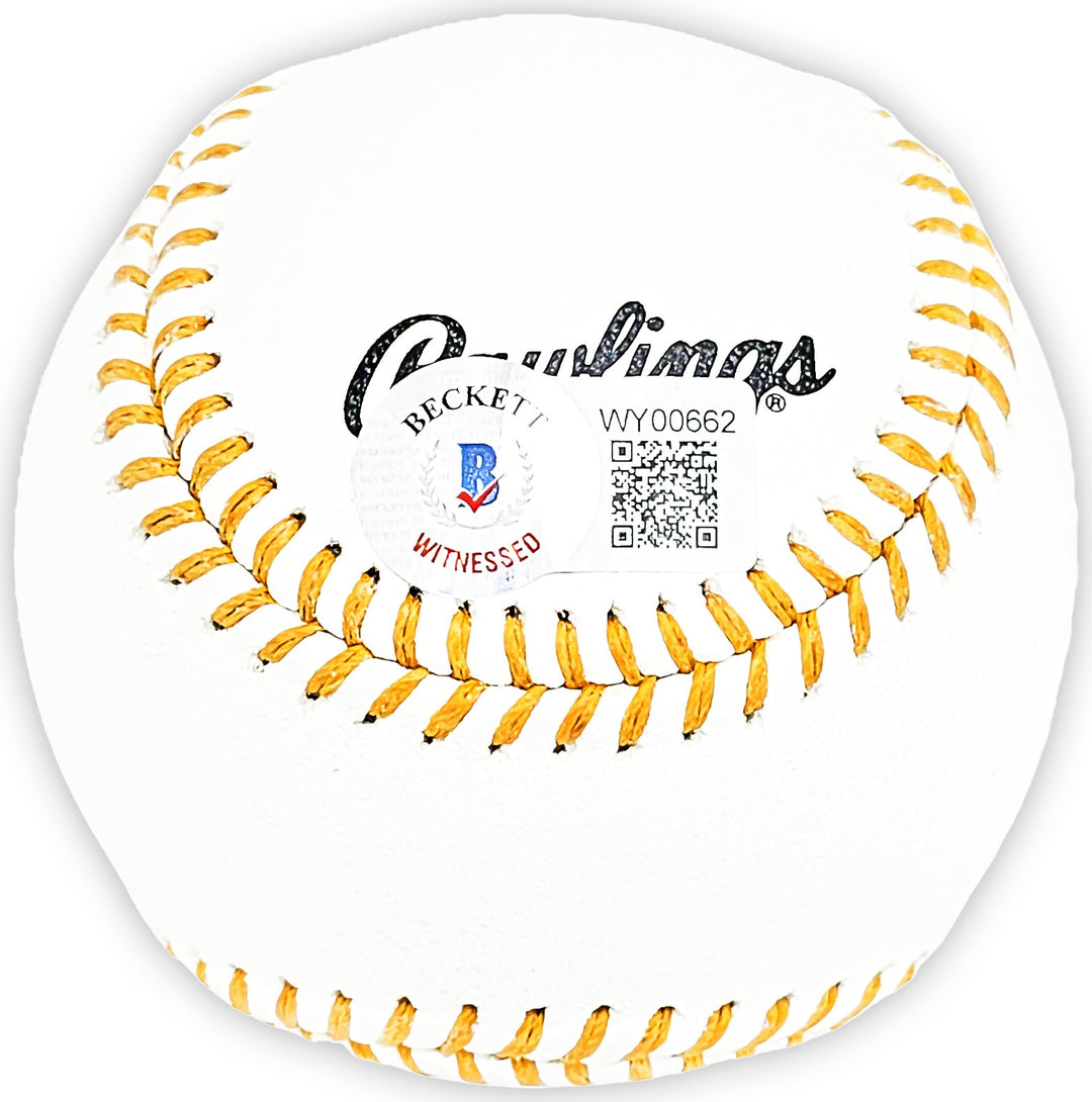Ken Griffey Jr. Signed Official Gold Glove Logo Baseball Mariners Beckett Wit
