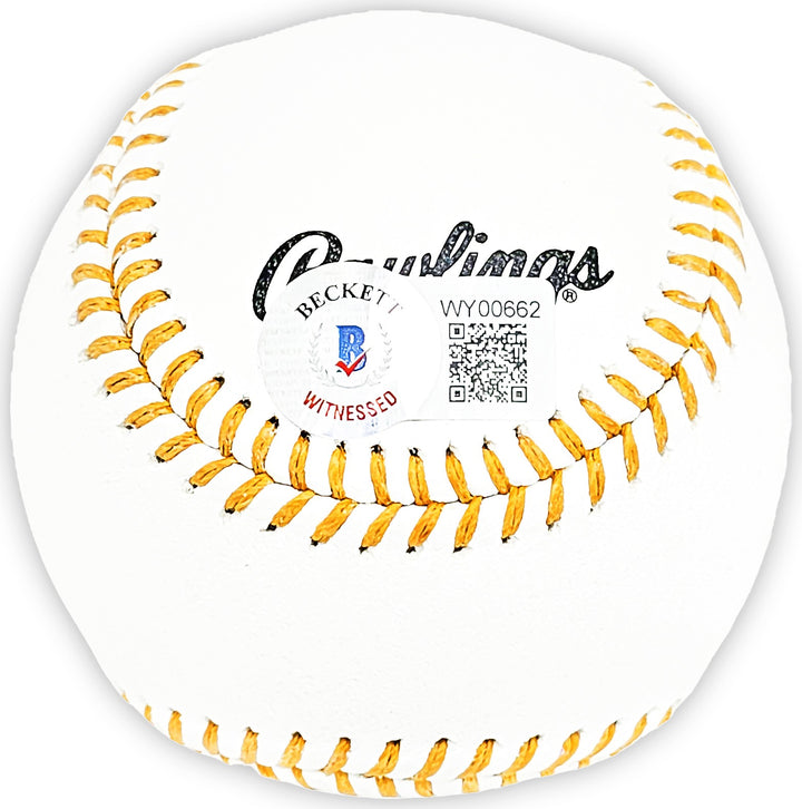 Ken Griffey Jr. Signed Official Gold Glove Logo Baseball Mariners Beckett Wit