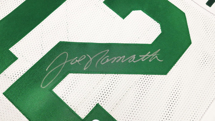 New York Jets Joe Namath Signed White Jersey Beckett Wit