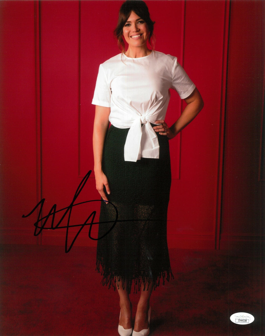 Mandy Moore Hand Signed 11x14 Photo JSA COA Autograph Singer Frozen