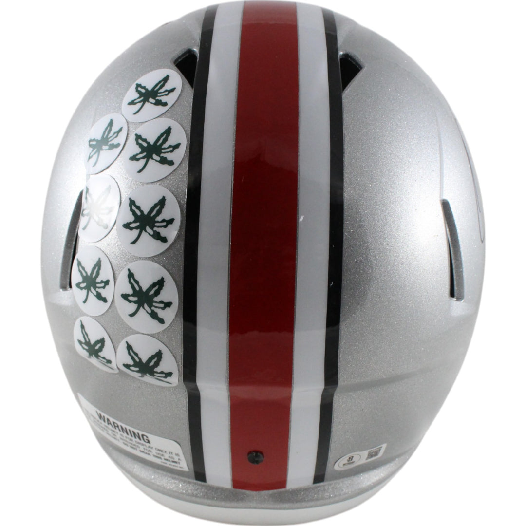 Quinshon Judkins Autographed Ohio State Buckeyes Speed F/S Helmet Beckett 49635