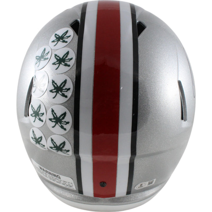 Quinshon Judkins Autographed Ohio State Buckeyes Speed F/S Helmet Beckett 49635