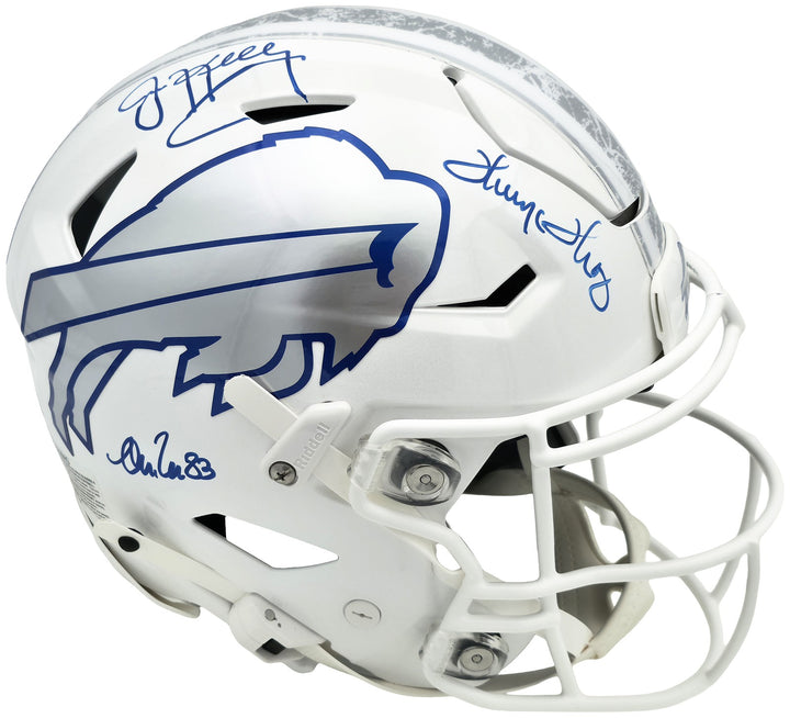 Jim Kelly, Thomas & Reed Auto Bills White FS Authentic Hyper Speed Flex Helmet