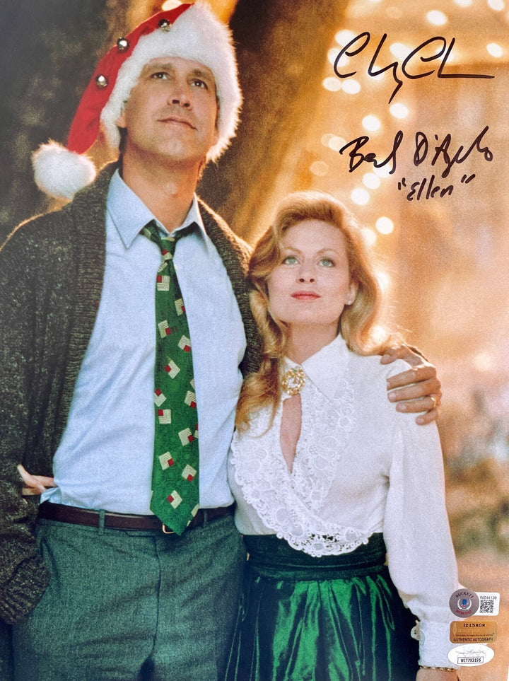 Chevy Chase / Beverly D'Angelo Signed Christmas Vacation 11x14 Photo JSA COA