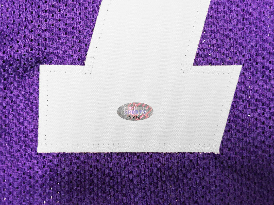 Washington Huskies Dillon Johnson Signed Purple Jersey MCS Holo