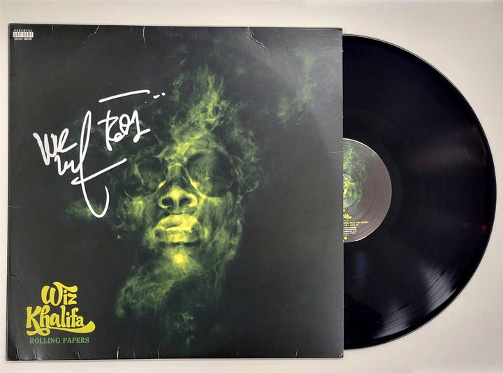 Wiz Khalifa signed Rolling Papers vinyl record album cover ~ BAS Beckett Holo