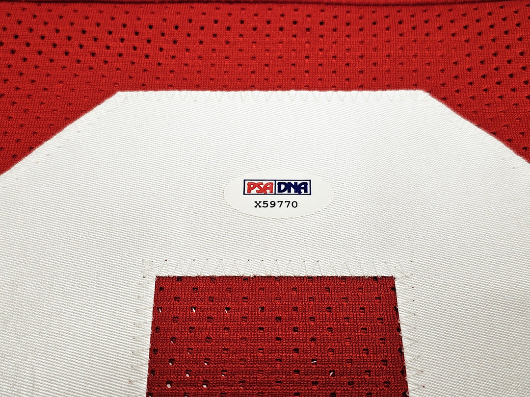 San Francisco 49ers Brent Jones Autographed Signed Red Jersey PSA/DNA