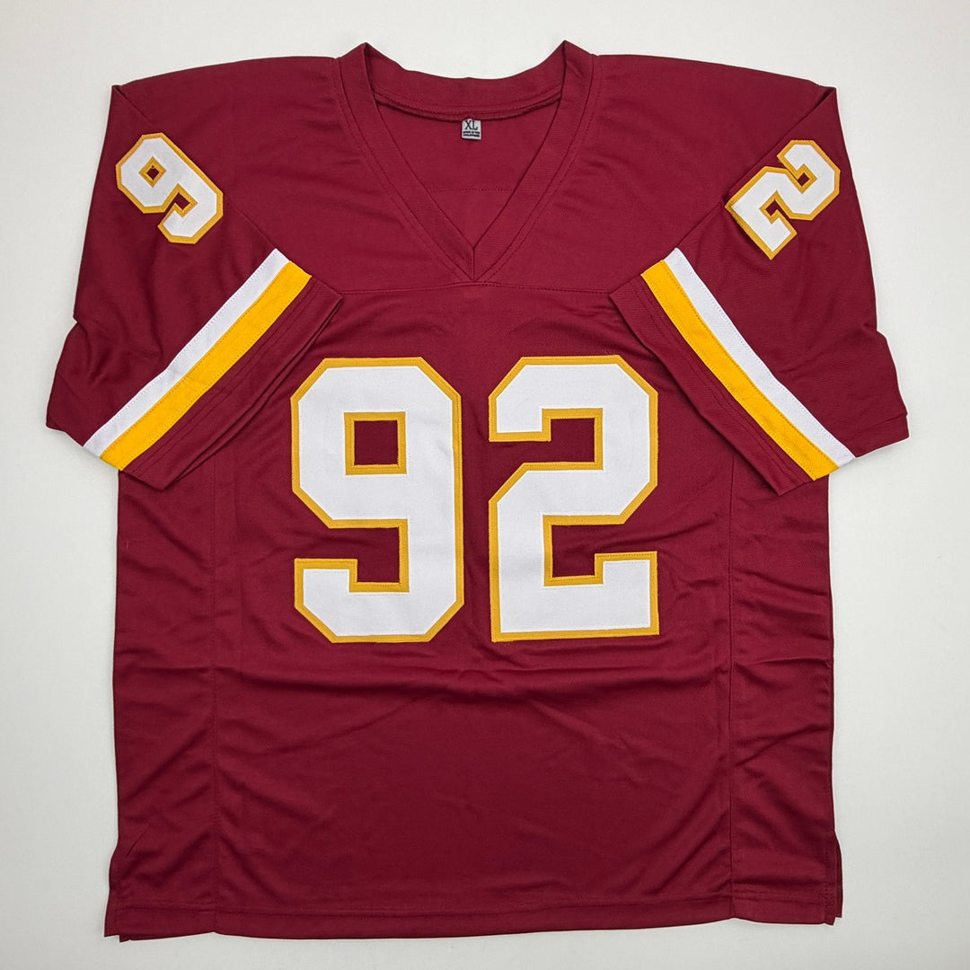 Autographed/Signed Albert Haynesworth Washington Maroon Football Jersey JSA COA