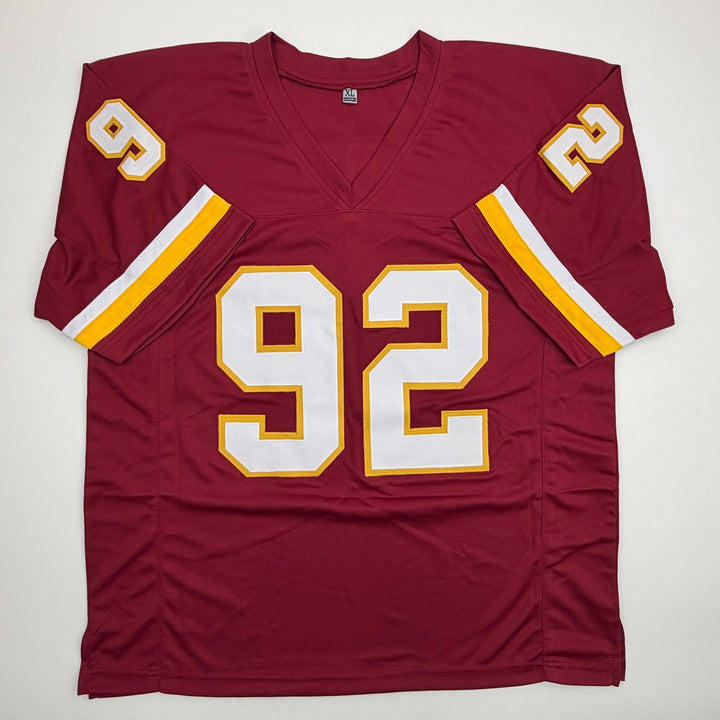 Autographed/Signed Albert Haynesworth Washington Maroon Football Jersey JSA COA