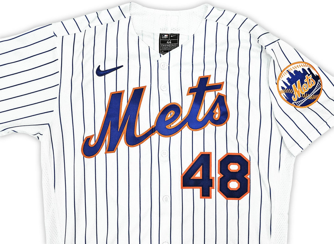 Mets Jacob deGrom Signed White Nike Authentic Jersey Size 44 Fanatics Holo