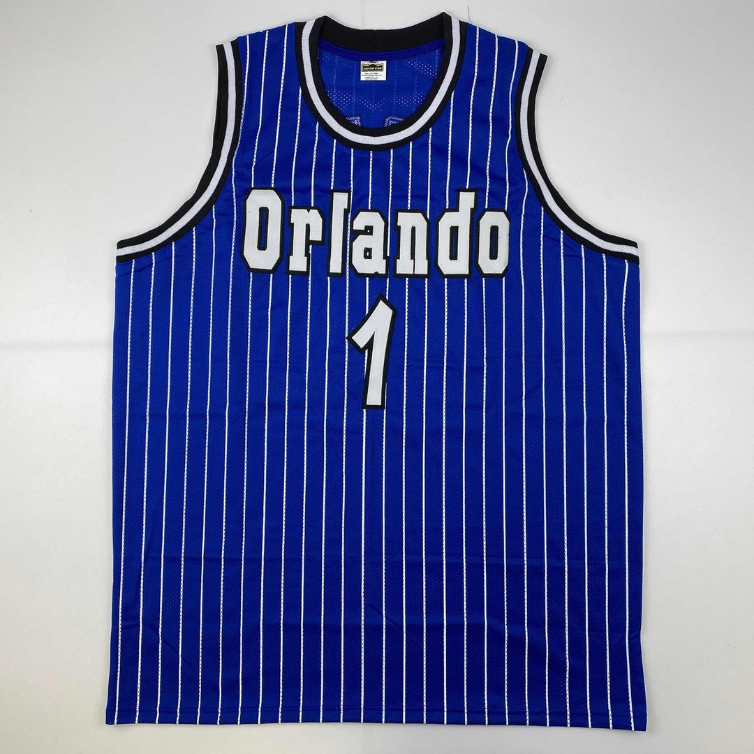 Autographed/Signed Anfernee Penny Hardaway Orlando Blue Jersey PSA/DNA COA