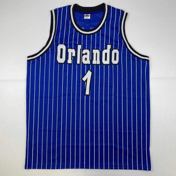 Autographed/Signed Anfernee Penny Hardaway Orlando Blue Jersey PSA/DNA COA