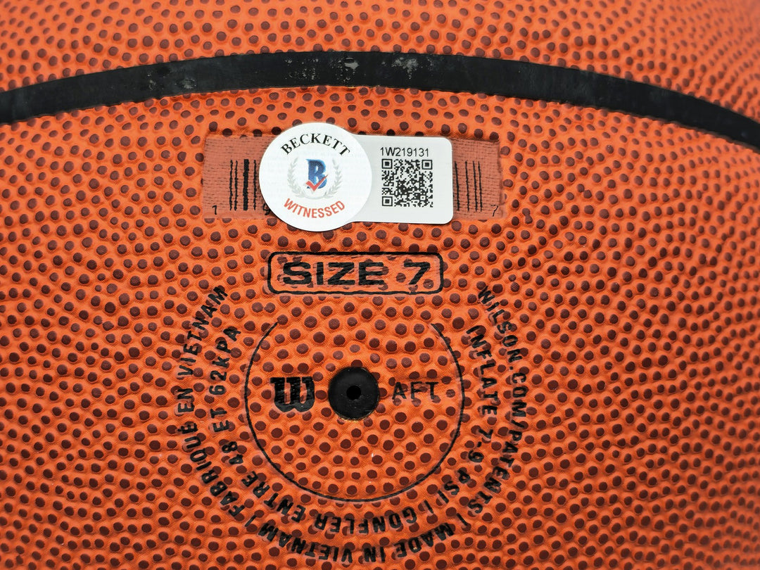 Allen Iverson Auto Signed Sig Series Indoor/Outdoor Basketball 76ers Beckett Wit
