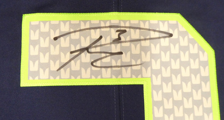 Seattle Seahawks Russell Wilson Signed Blue Nike Twill Jersey Size XXL RW Holo