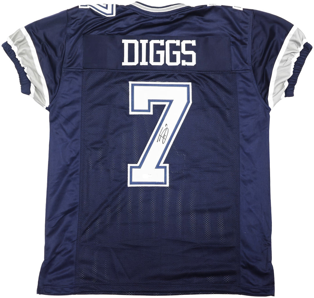 Dallas Cowboys Trevon Diggs Autographed Signed Blue Jersey TriStar