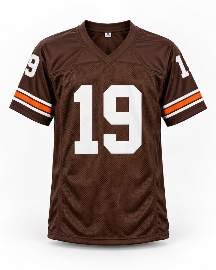 Bernie Kosar Signed Cleveland Browns Brown Jersey JSA Witness