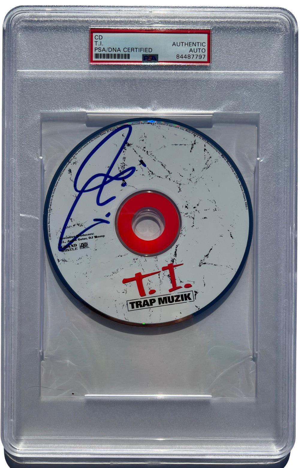 T.I. SIGNED AUTOGRAPHED TRAP MUZIK CD ALBUM TI TIP HARRIS PSA/DNA
