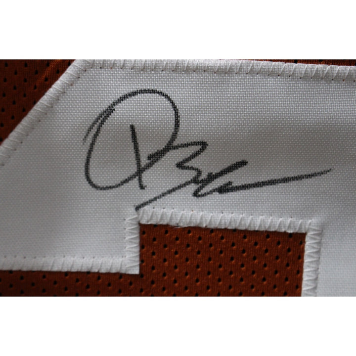 Quinn Ewers Autographed/Signed College Style Sz XL Orange Jersey Beckett 47629