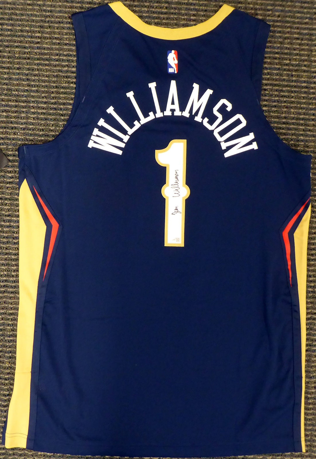 New Orleans Pelicans Zion Williamson Signed Blue Nike Jersey Size 48 Fanatics