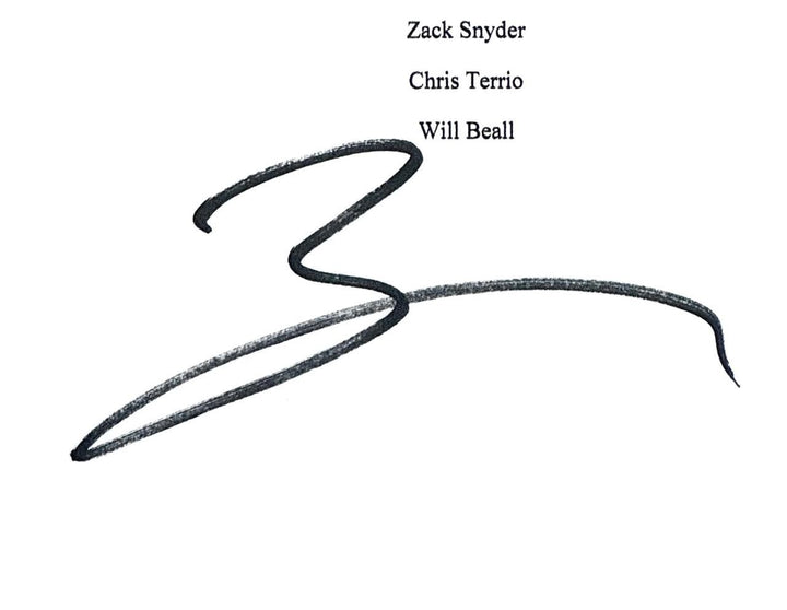 Zack Snyder signed Justice League movie script autograph (C) ~ Beckett BAS