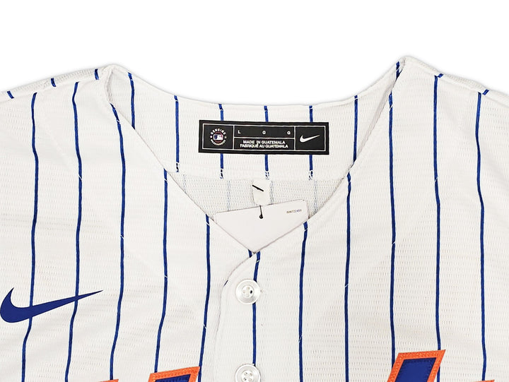 New York Mets Francisco Alvarez Signed White Nike Jersey Size L Beckett Witness