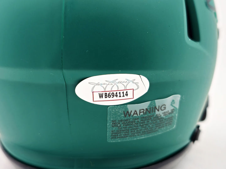 Brandon Graham Signed Philadelphia Eagles Rave Green Speed Mini Helmet JSA