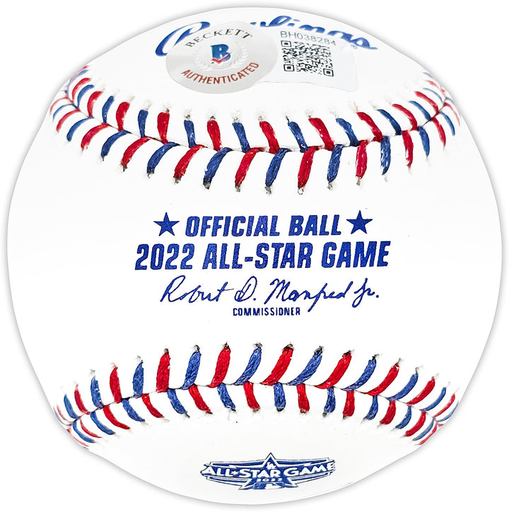 Julio Rodriguez Auto Official 2022 AS Game Logo MLB Baseball Mariners Beckett