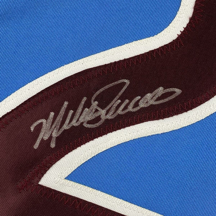 Autographed/Signed Mike Schmidt Philadelphia Retro Blue Jersey JSA COA