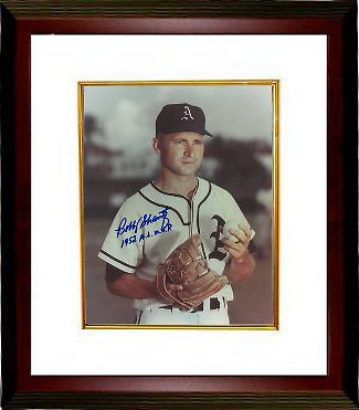 Bobby Shantz signed Philadelphia A's 8x10 Photo Custom Framed 1952 AL MVP- COA