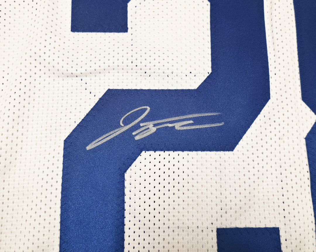 Indianapolis Colts Jonathan Taylor Signed White Jersey Beckett Witness