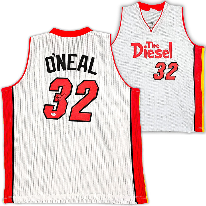 Miami Heat Shaquille Shaq O'Neal Autographed Signed White Jersey PSA/DNA