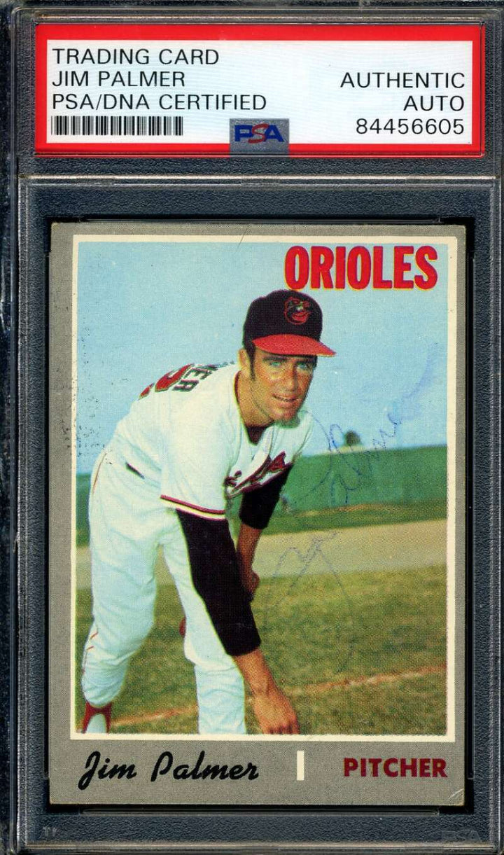 Jim Palmer PSA DNA Vintage Signed 1970 Topps Autograph