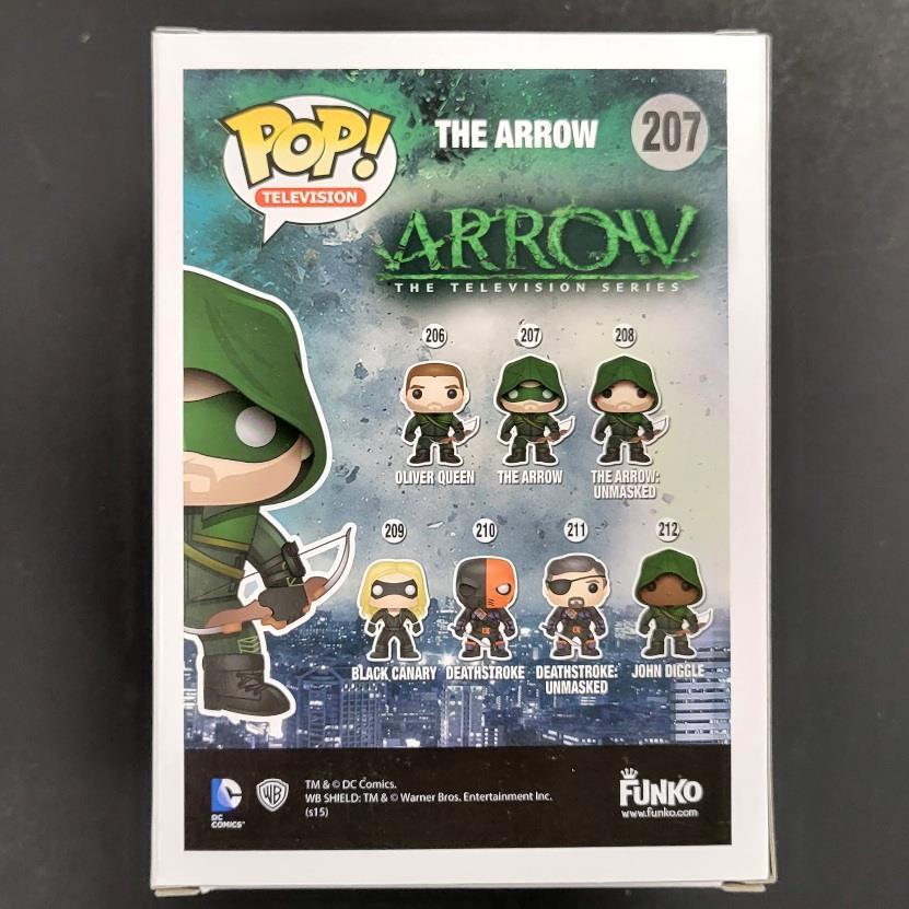 Stephen Amell signed Oliver Queen The Arrow Funko Pop yellow autograph ~ JSA COA