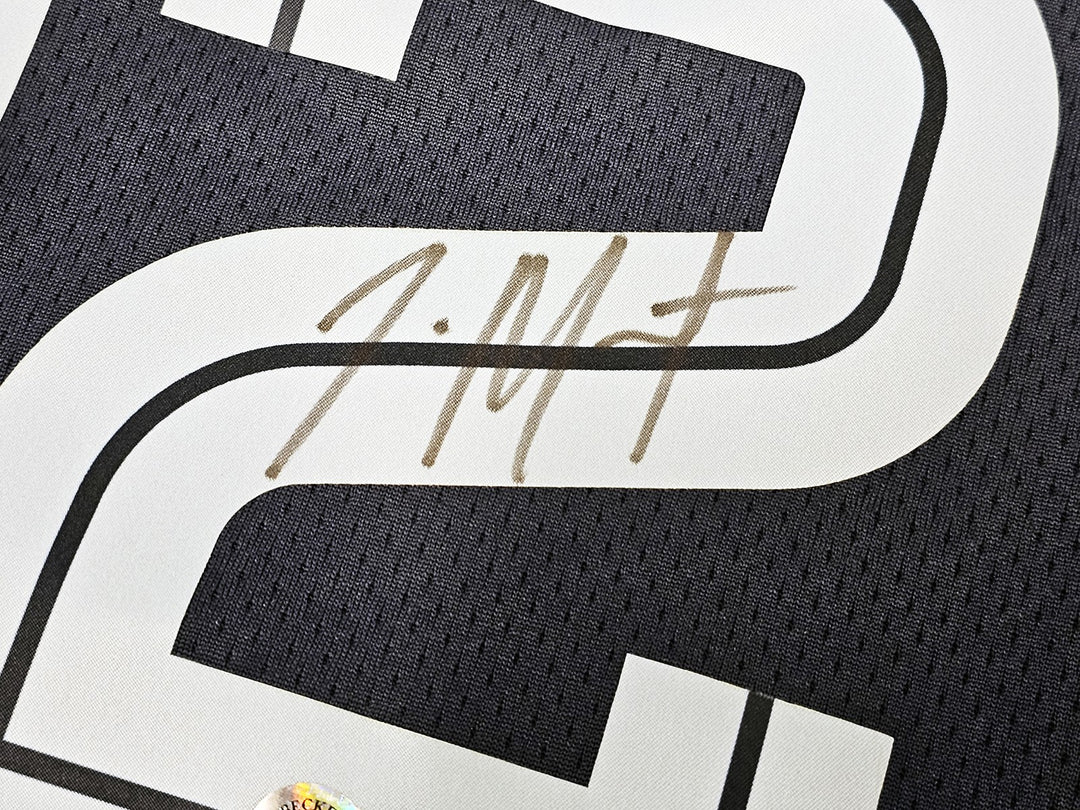 Grizzlies Ja Morant Auto Dark Blue Nike Icon Edition Swingman Jersey Size 52 BAS