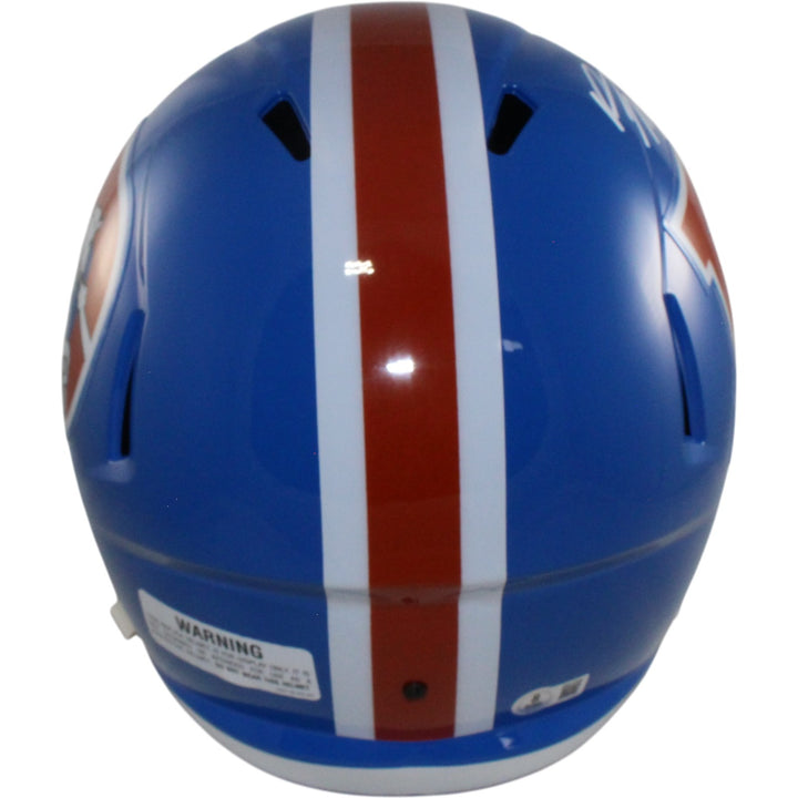 Bo Nix Autographed/Signed Denver Broncos F/S TB Helmet Beckett Witness 55112