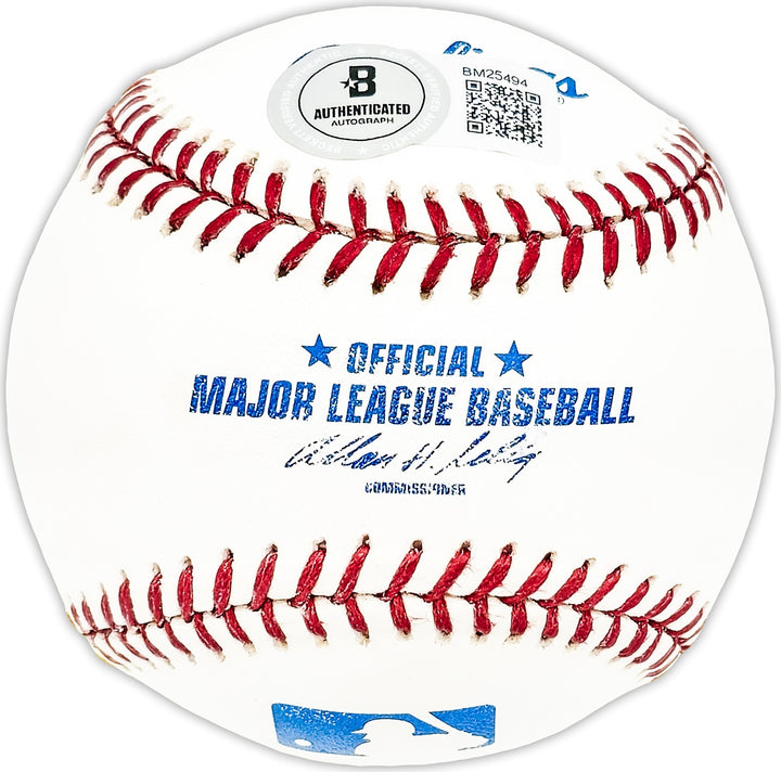 Paul Jake Jaeckel Signed Official MLB Baseball Chicago Cubs Beckett QR #BM25494