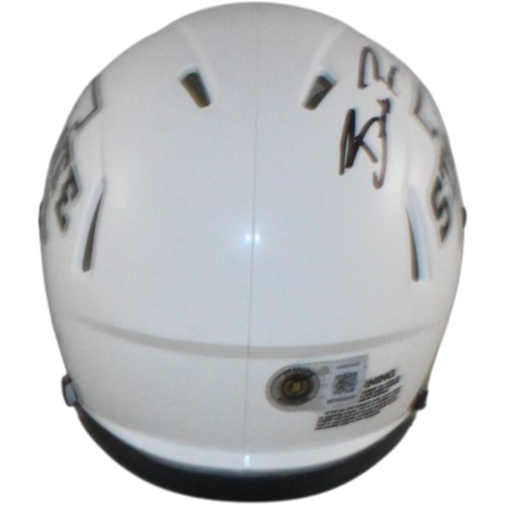 Brock Purdy Autographed Iowa State Cyclones White Mini Helmet Beckett WIT 56917