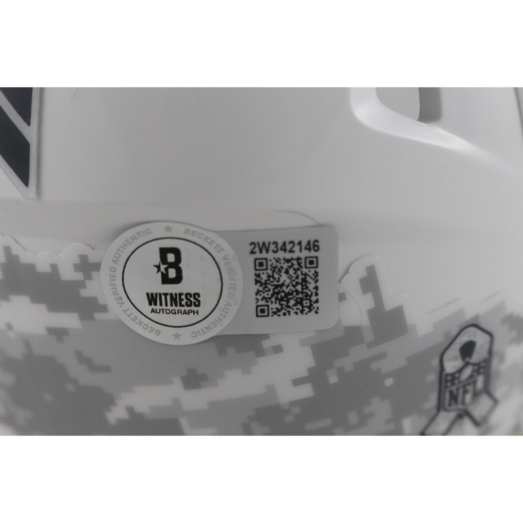 Lawrence Taylor Autographed New York Giants 24 STS Mini Helmet Beckett 49751