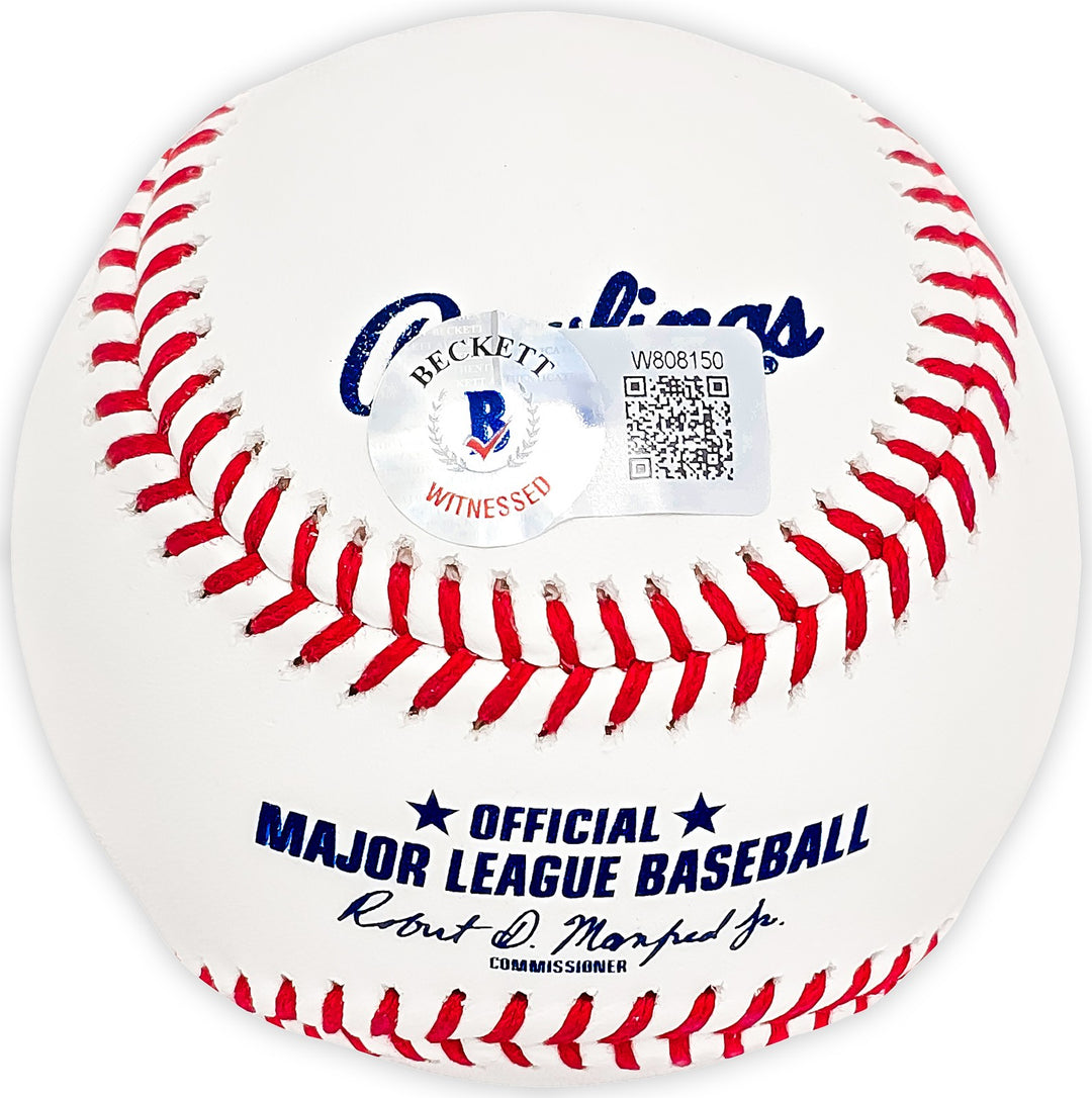 Ken Griffey Sr. Signed Official MLB Baseball Reds "75-76 WS Champs" Beckett Wit