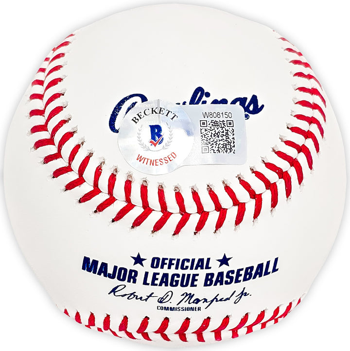 Ken Griffey Sr. Signed Official MLB Baseball Reds "75-76 WS Champs" Beckett Wit