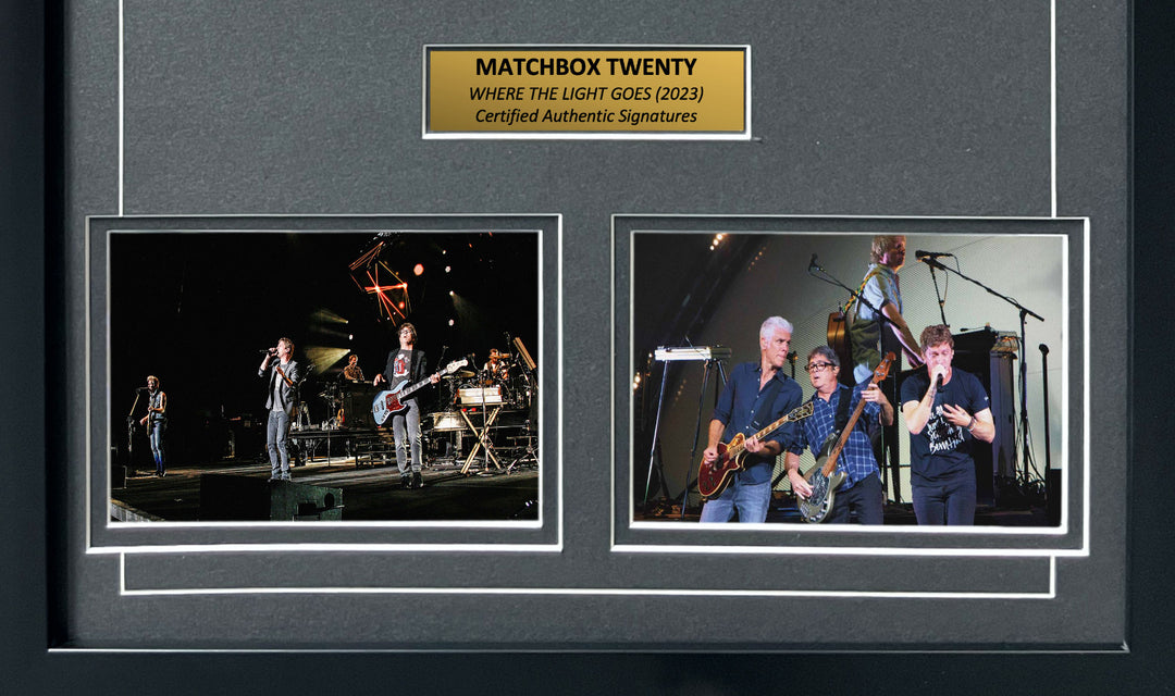 Matchbox Twenty Signed Where The Light Goes CD Album 8x Framed JSA 20 Autograph