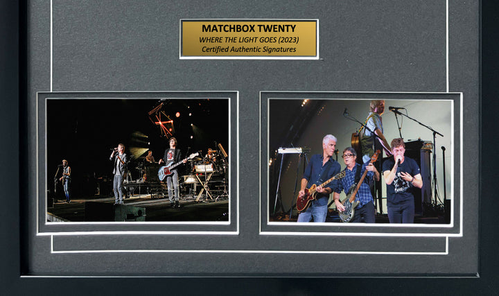 Matchbox Twenty Signed Where The Light Goes CD Album 8x Framed JSA 20 Autograph